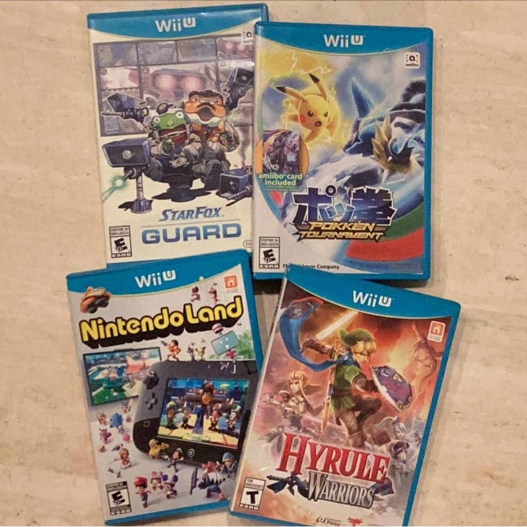 Nintendo Wii U Games Lot Of 4 Game Pokemon Zelda Star Fox